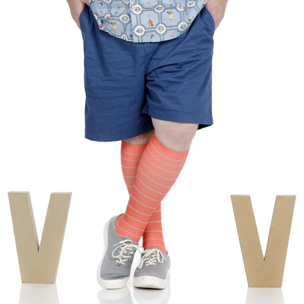 Nautical Stripe (Nylon - Seamless Toe Compression Socks) sold by VIM & VIGR product image thumbnail 5