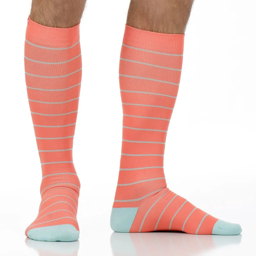 Nautical Stripe (Nylon - Seamless Toe Compression Socks) sold by VIM & VIGR product image thumbnail 3