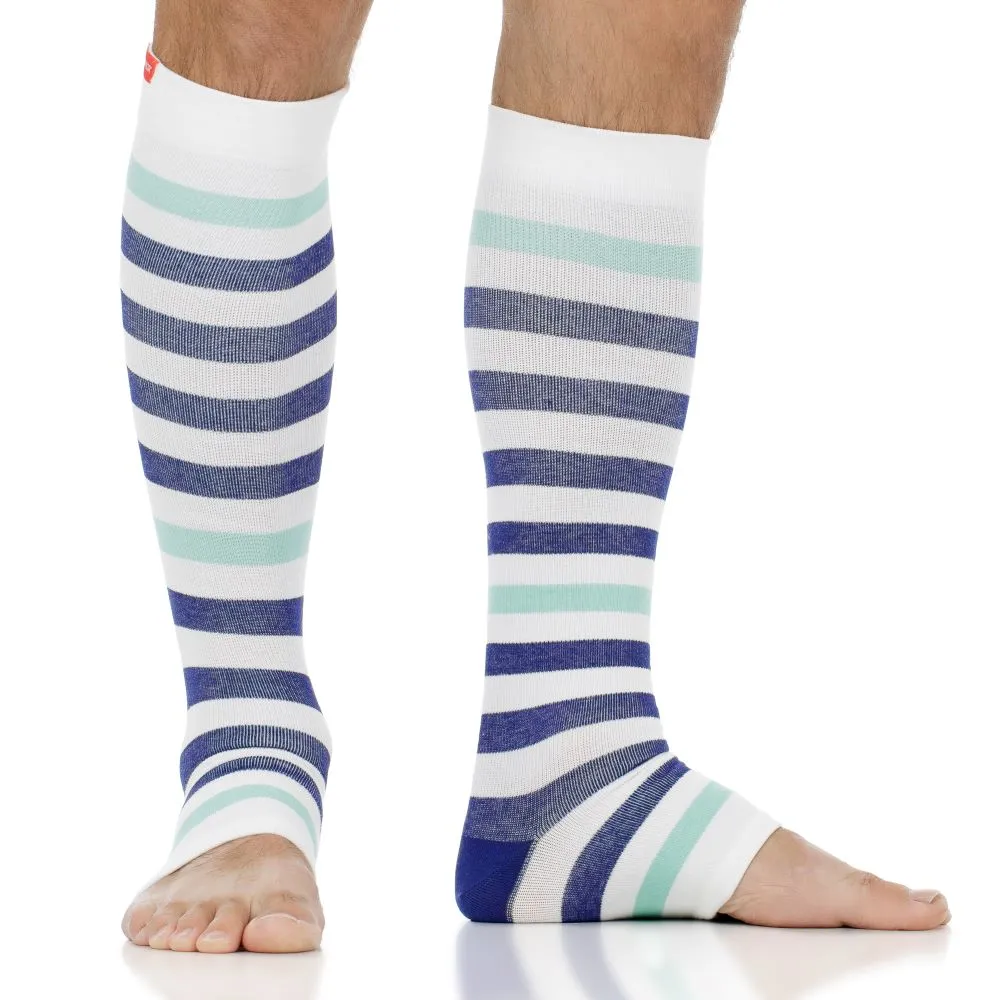 20-30 mmHg: Thick Stripe (Open Toe Sock - Cotton) sold by VIM & VIGR product image thumbnail 2