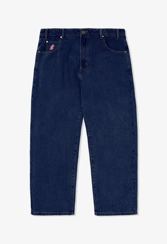 CASH ONLY Logo Baggy Denim Jeans sold by Street Machine Skate