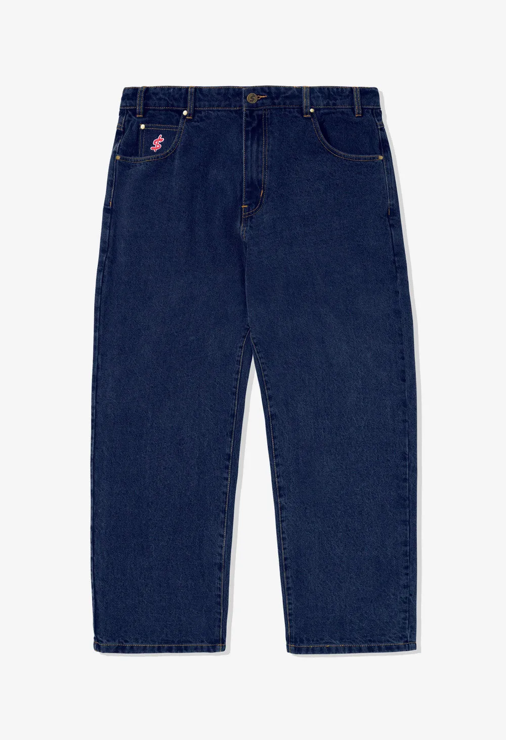 CASH ONLY Logo Baggy Denim Jeans sold by Street Machine Skate