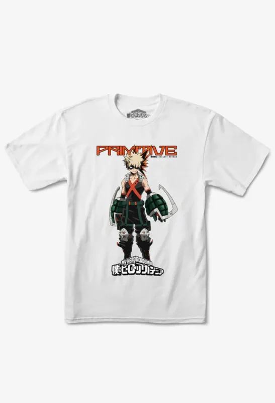 PRIMITIVE X MY HERO ACADEMIA KATSUKI BAKUGO S/S TEE sold by Street Machine Skate