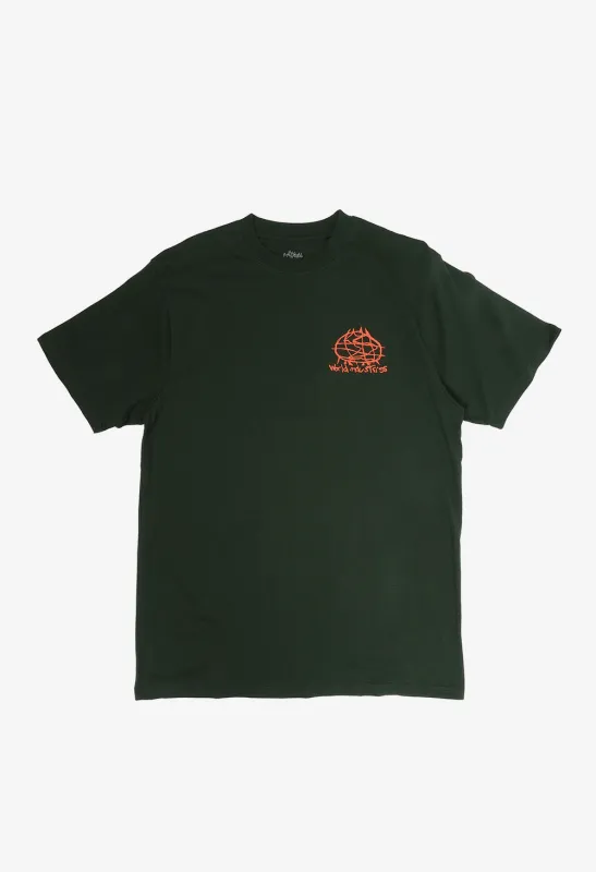 SCRIBBLE GLOBE S/S TEE sold by Street Machine Skate