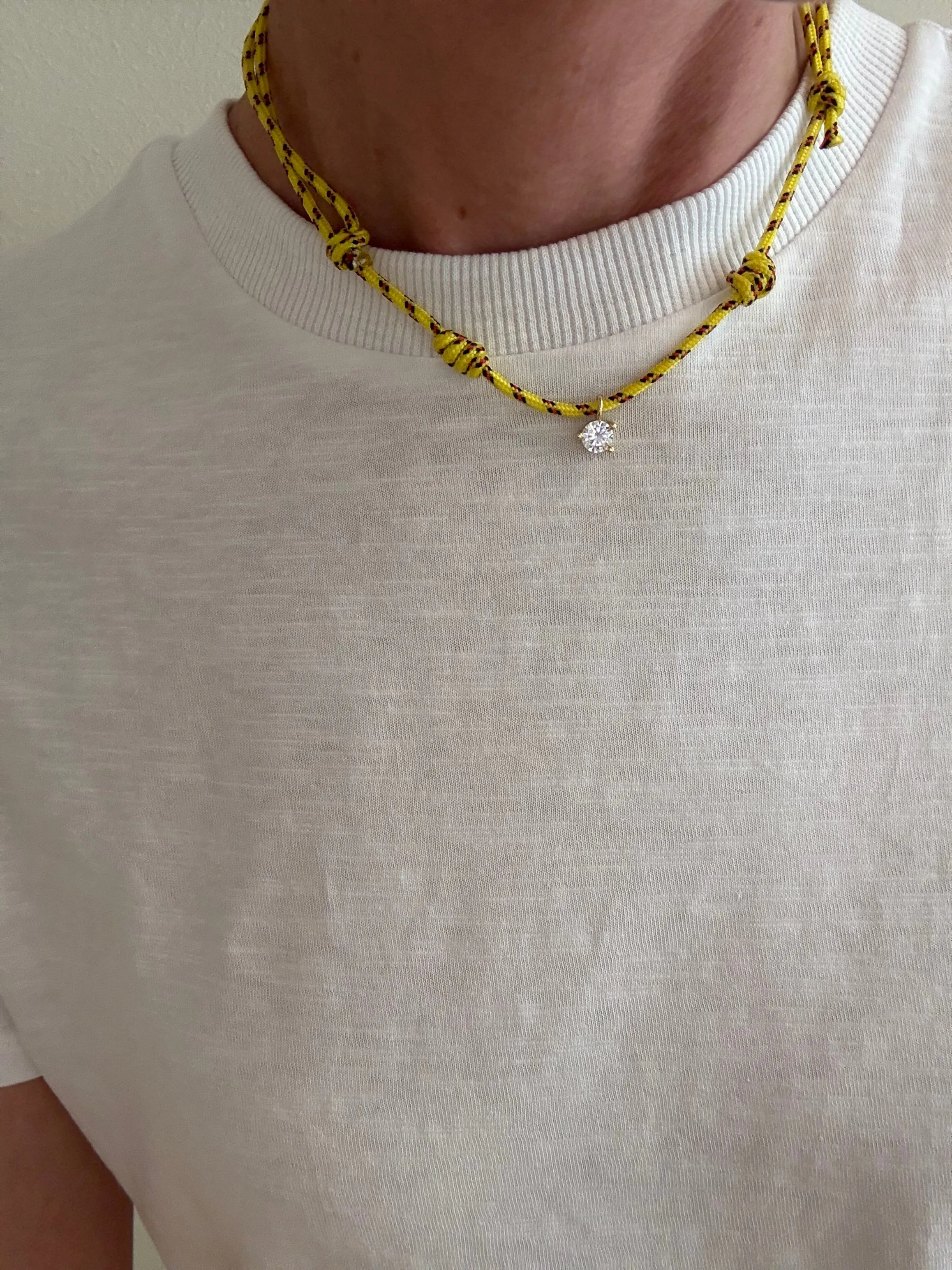 Le ParaDiamond single drop necklace sold by Petite Chou product image thumbnail 3