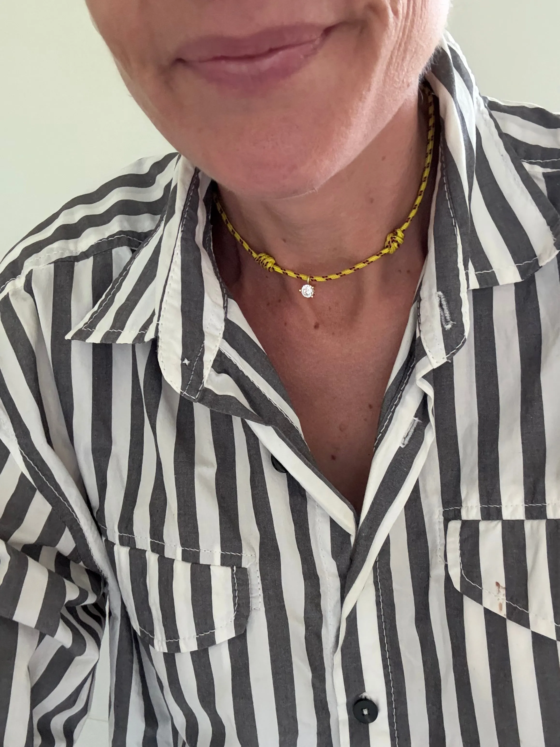 Le ParaDiamond single drop necklace sold by Petite Chou
