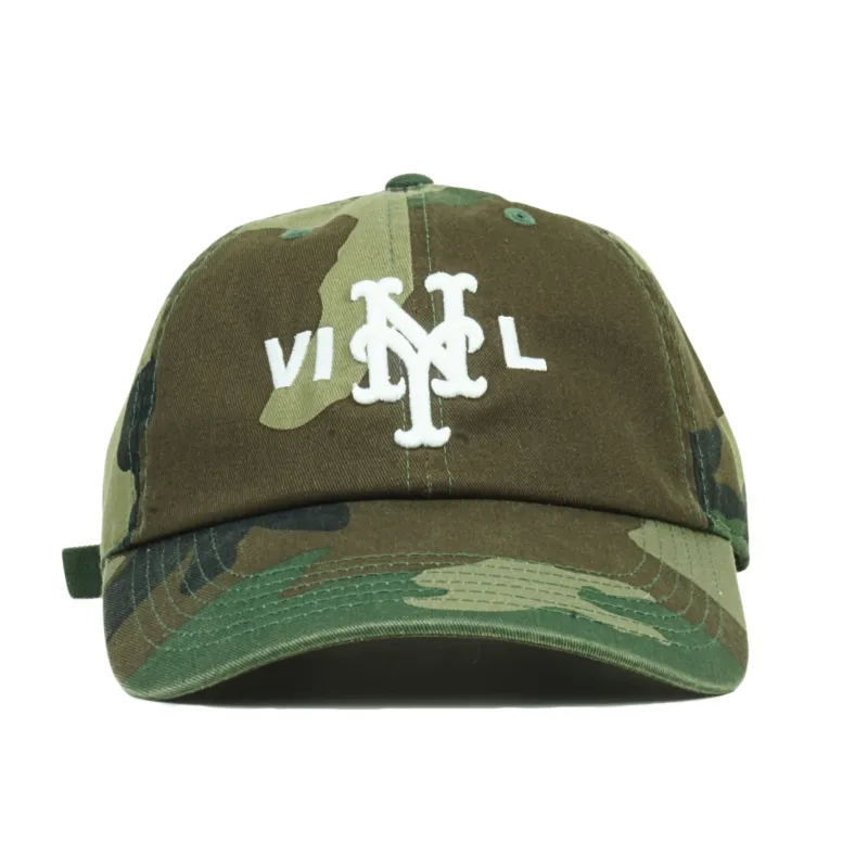 VINYL Camo Dad Hat made by Bushwick Yacht Club