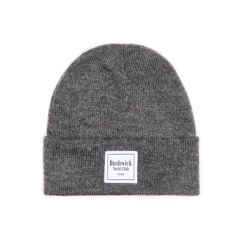 Tri State Mohair Beanie - Heather Grey made by Bushwick Yacht Club