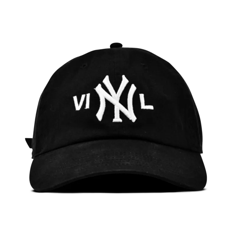 VINYL Dad Hat - Black made by Bushwick Yacht Club