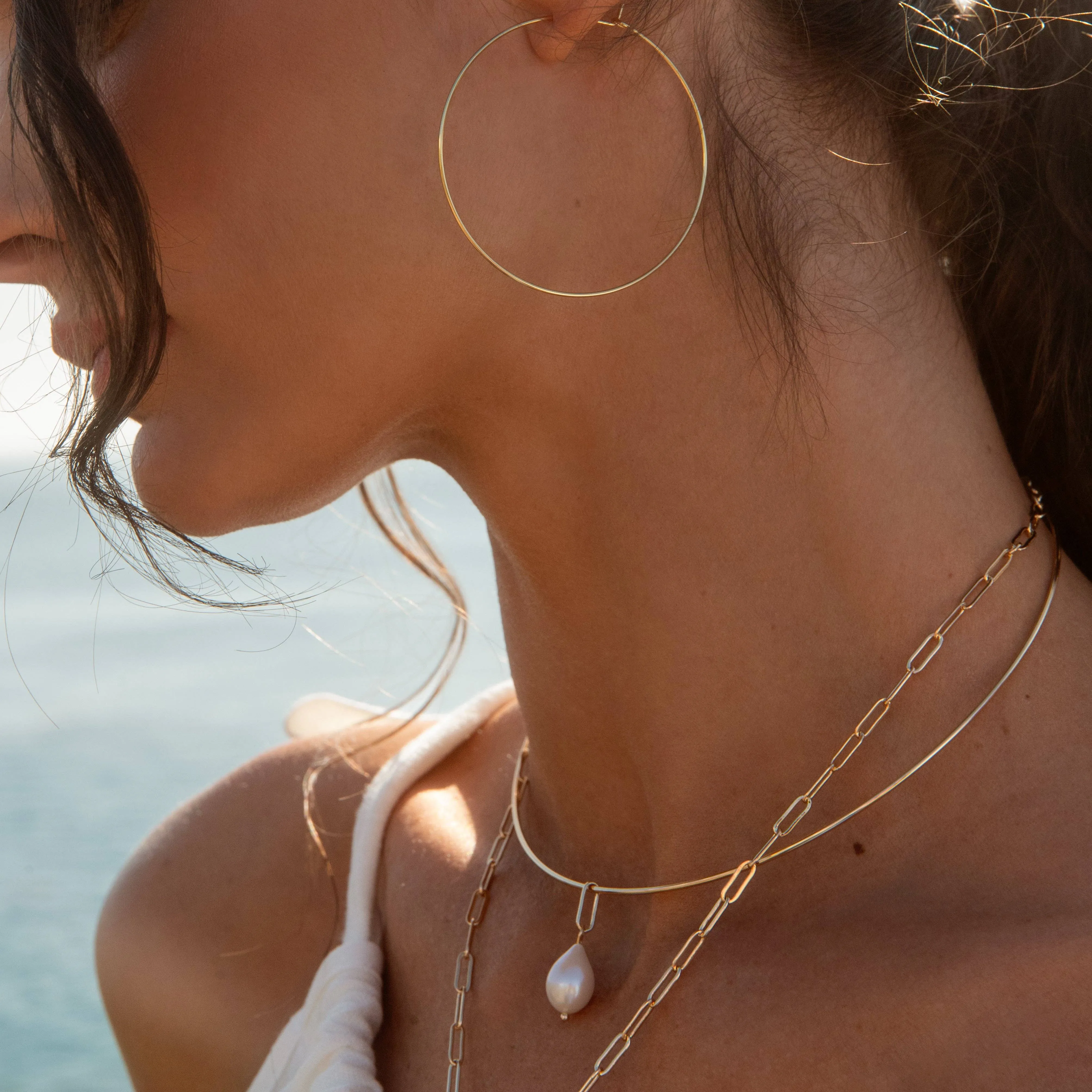 Colette Pearl Choker Necklace sold by Maelu product image thumbnail 3