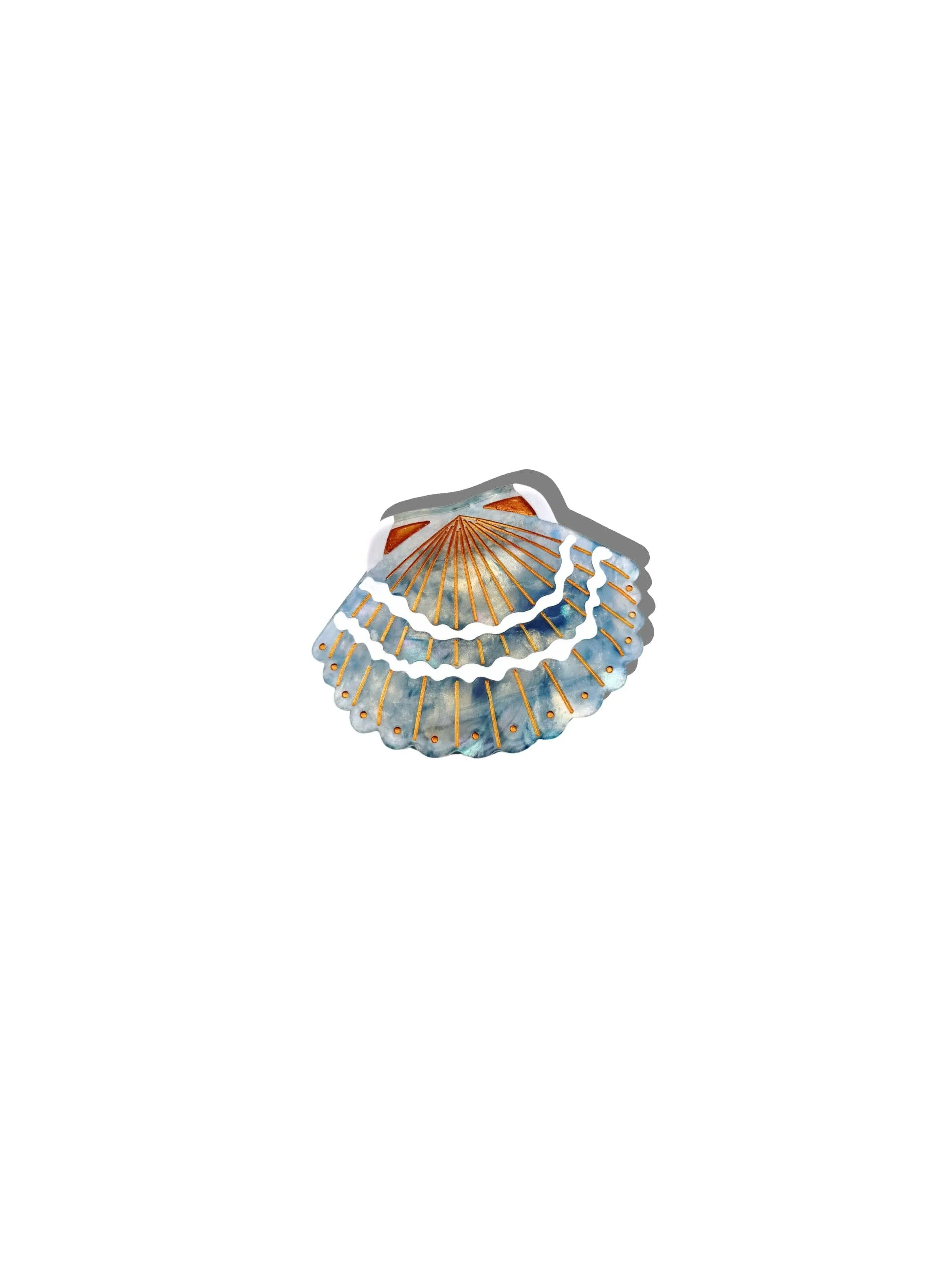 Hand-painted Seashell Claw Hair Clip | Eco-Friendly sold by Maelu product image thumbnail 4