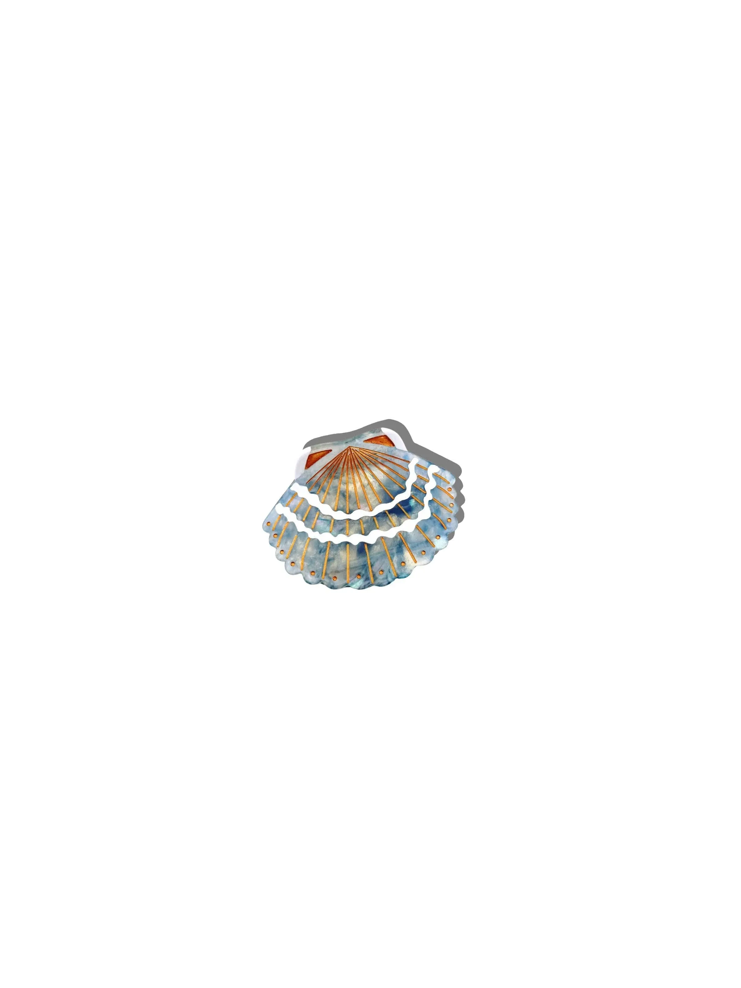 Hand-painted Mini Seashell Claw Hair Clip | Eco-Friendly sold by Maelu product image thumbnail 2