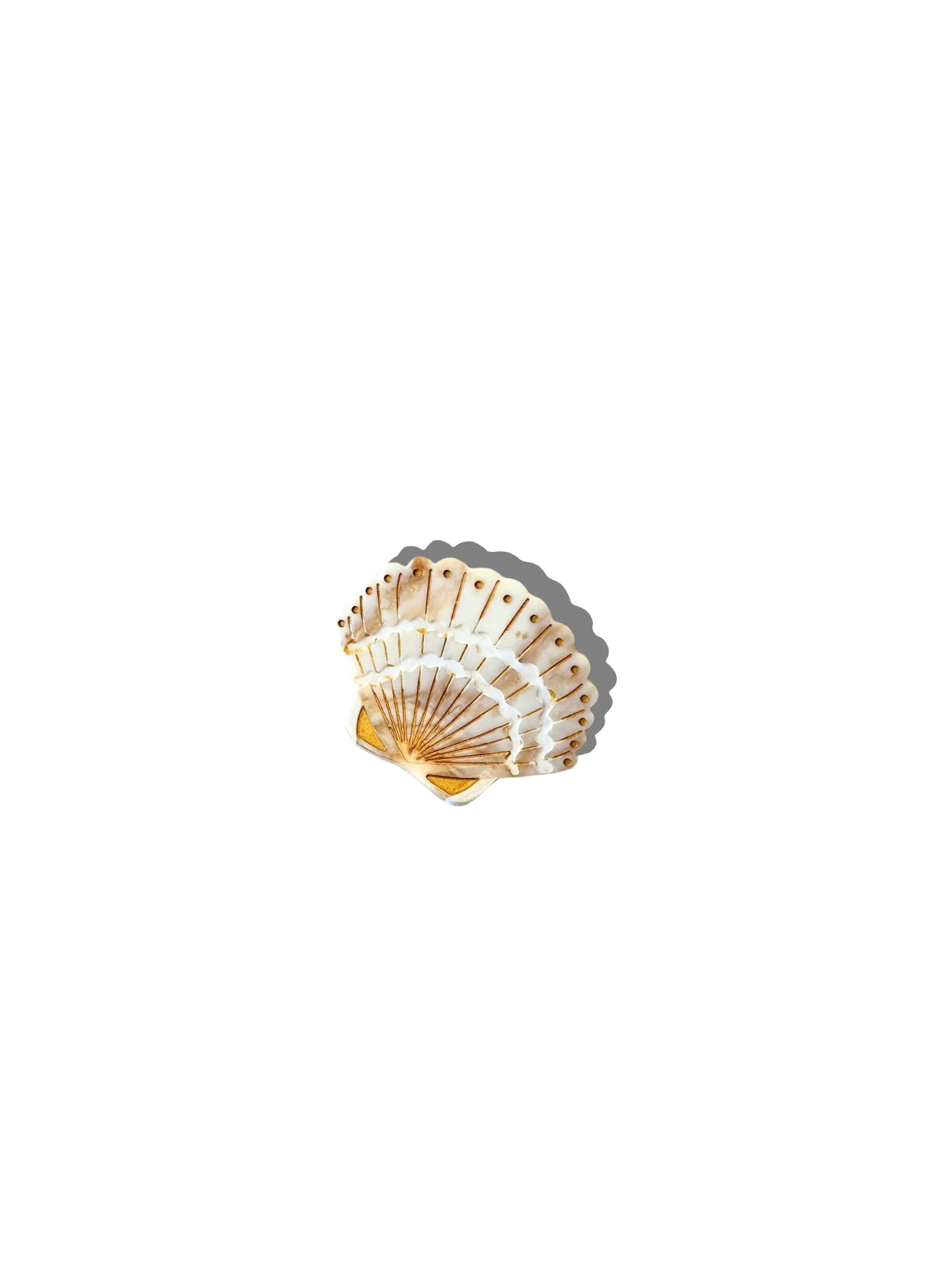 Hand-painted Mini Seashell Claw Hair Clip | Eco-Friendly sold by Maelu product image thumbnail 3