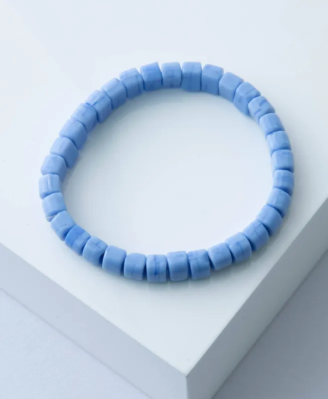 Opaque Glass Bracelet, Periwinkle made by Maelu