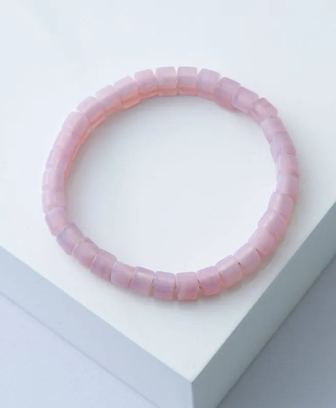 Opaque Glass Bracelet, Rose made by Noonday Collection