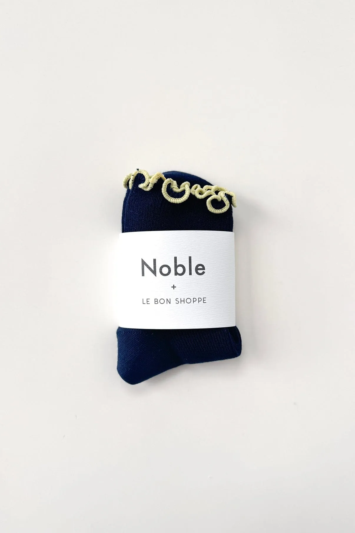 THE PETITE RUFFLED MODAL SOCKS - navy sold by Maelu product image thumbnail 4