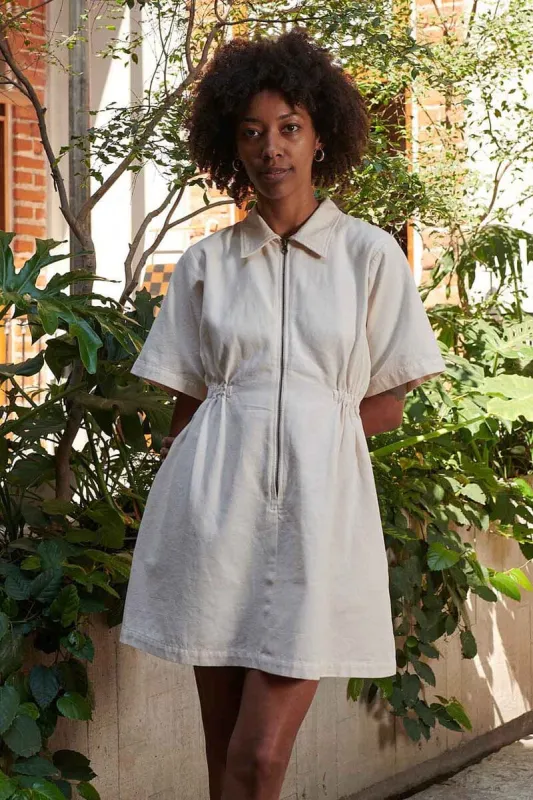 Utility Dress - Oat Milk made by Noble