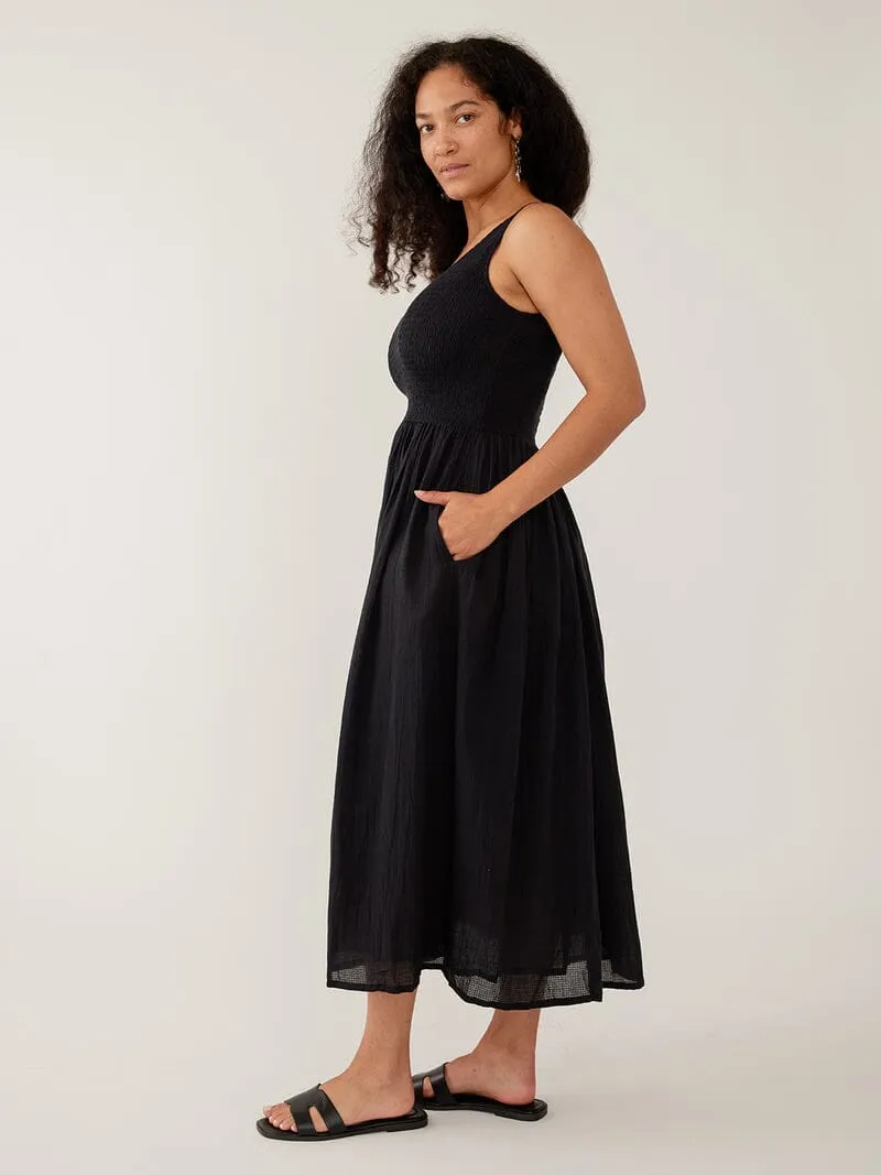Lily V-Neck Sleeveless Dress Black sold by Maelu product image thumbnail 4