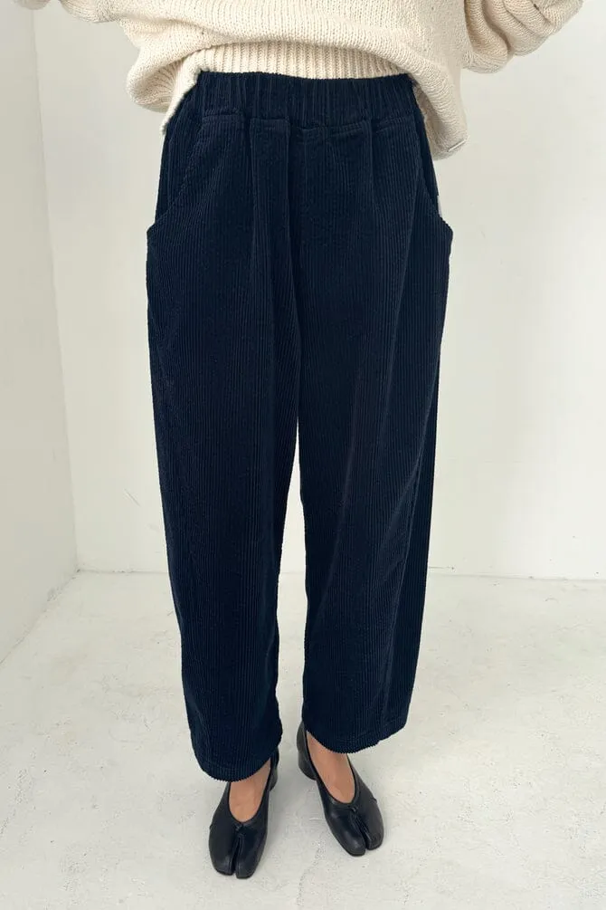 Soft Corduroy Arc Pant - Midnight sold by Maelu