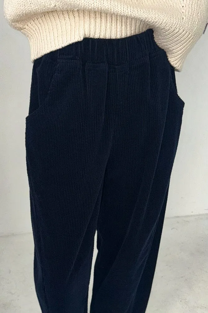 Soft Corduroy Arc Pant - Midnight sold by Maelu product image thumbnail 3