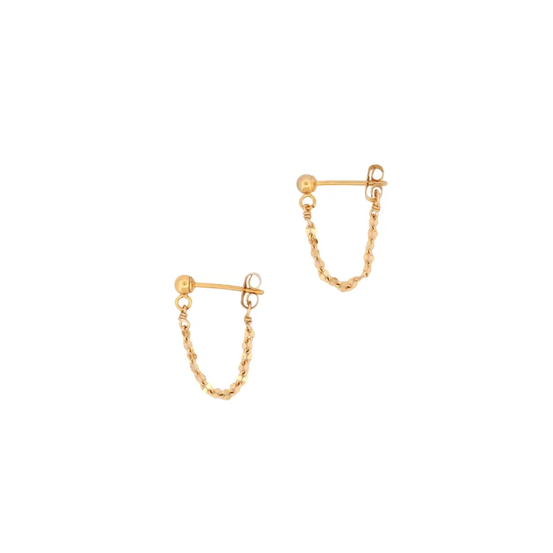 Golden Earrings made by Maelu