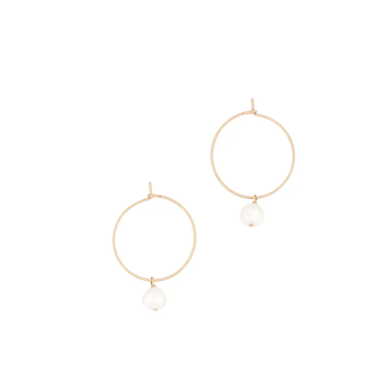 Pearl Hoops made by Maelu