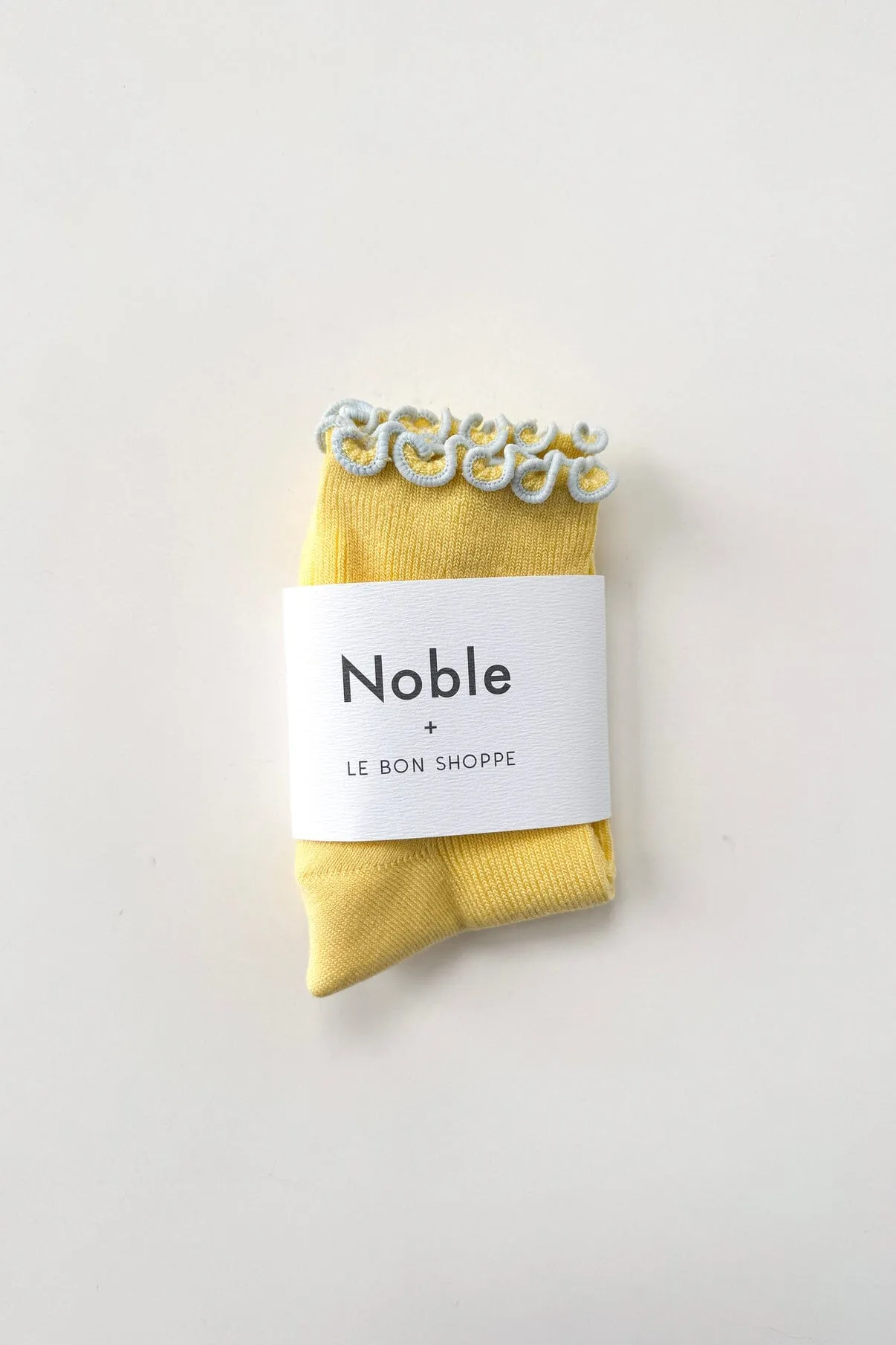 THE PETITE RUFFLED MODAL SOCKS - butter sold by Maelu product image thumbnail 4