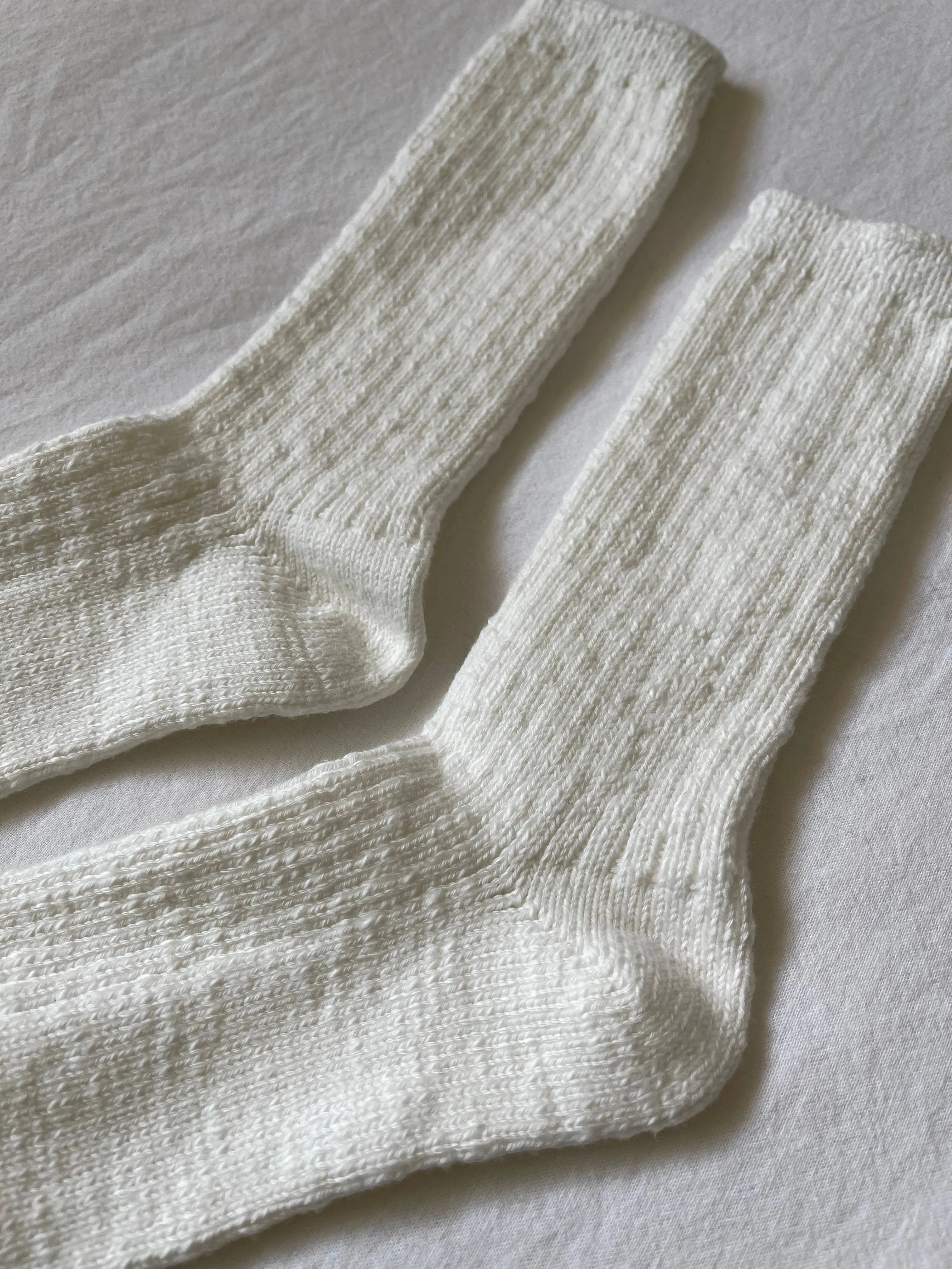 Cottage Socks - oatmeal sold by Maelu product image thumbnail 5