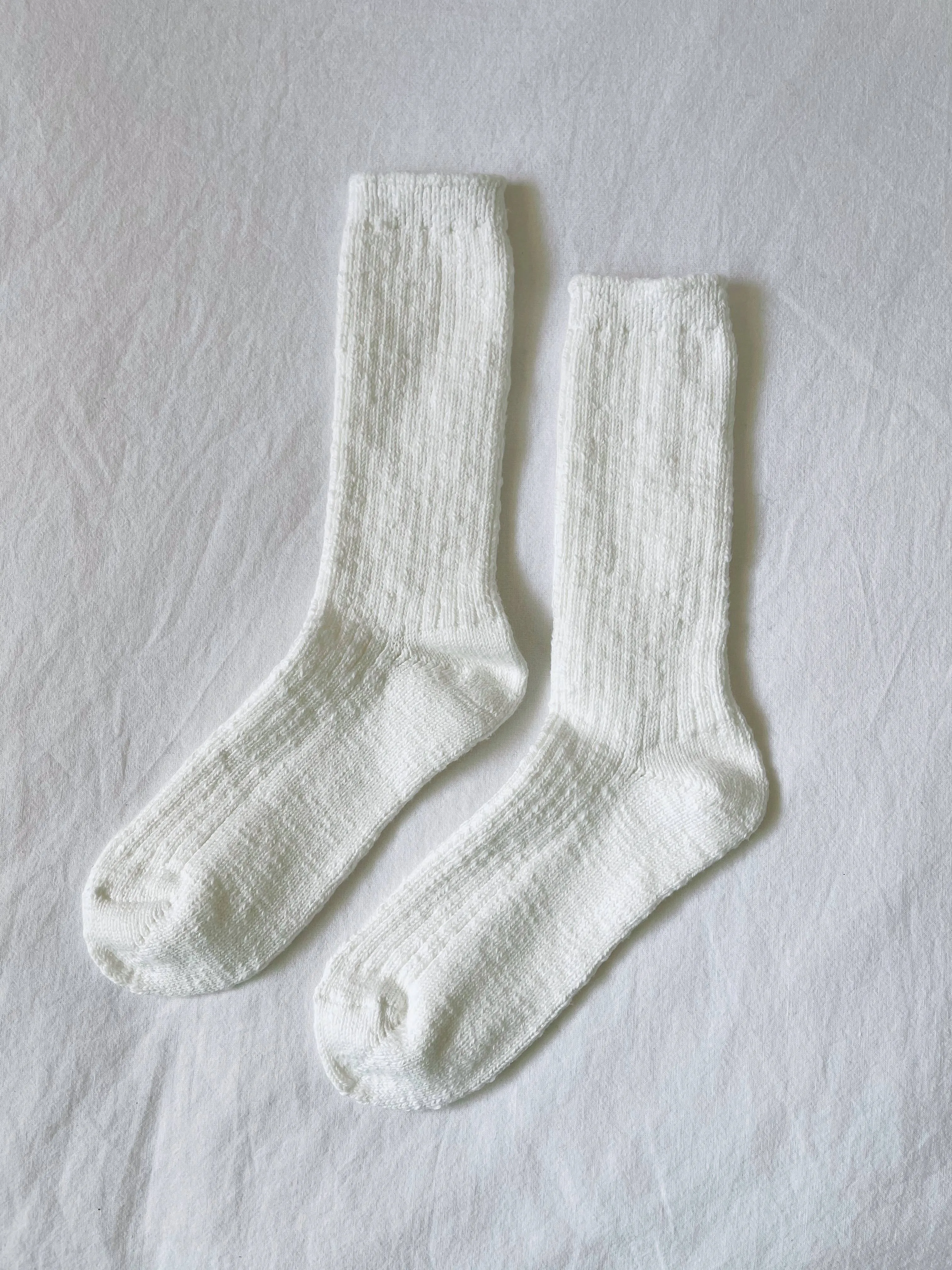Cottage Socks - oatmeal sold by Maelu product image thumbnail 4
