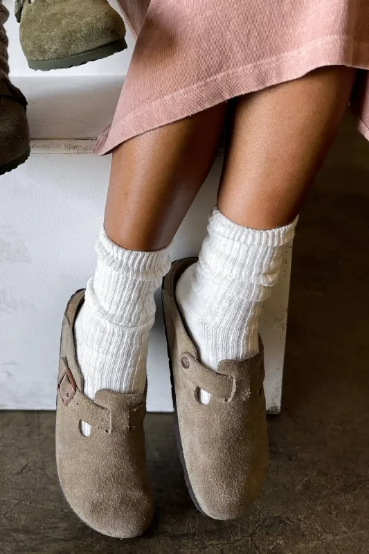 Cottage Socks - oatmeal made by Le Bon Shoppe