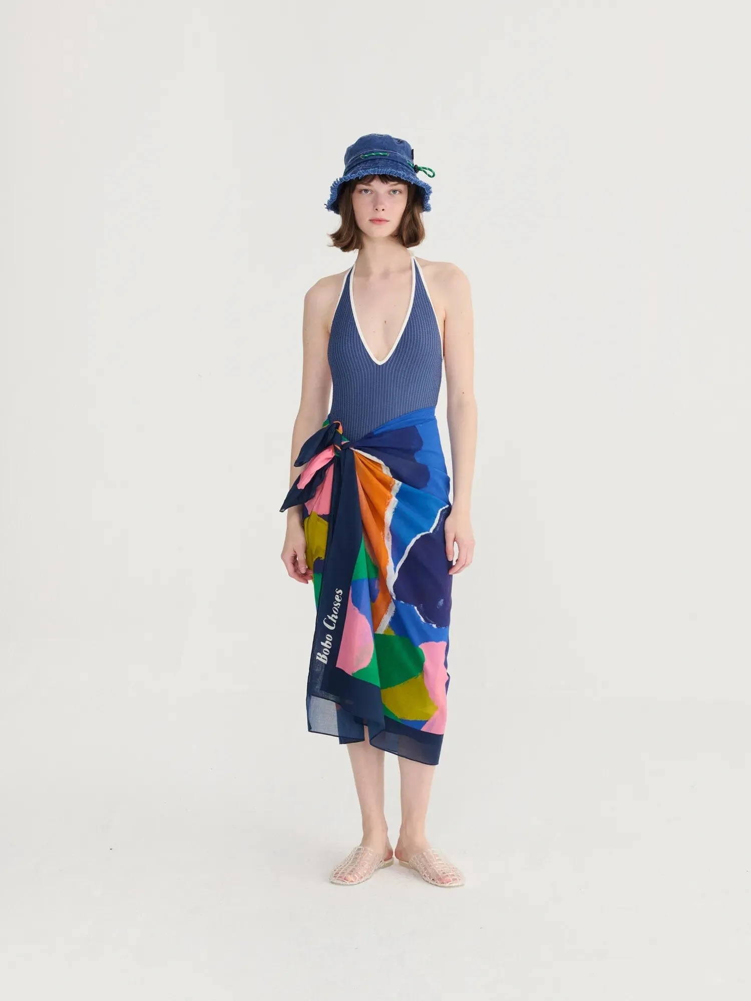 Cut-out Seersuker Swimsuit sold by Maelu product image thumbnail 5