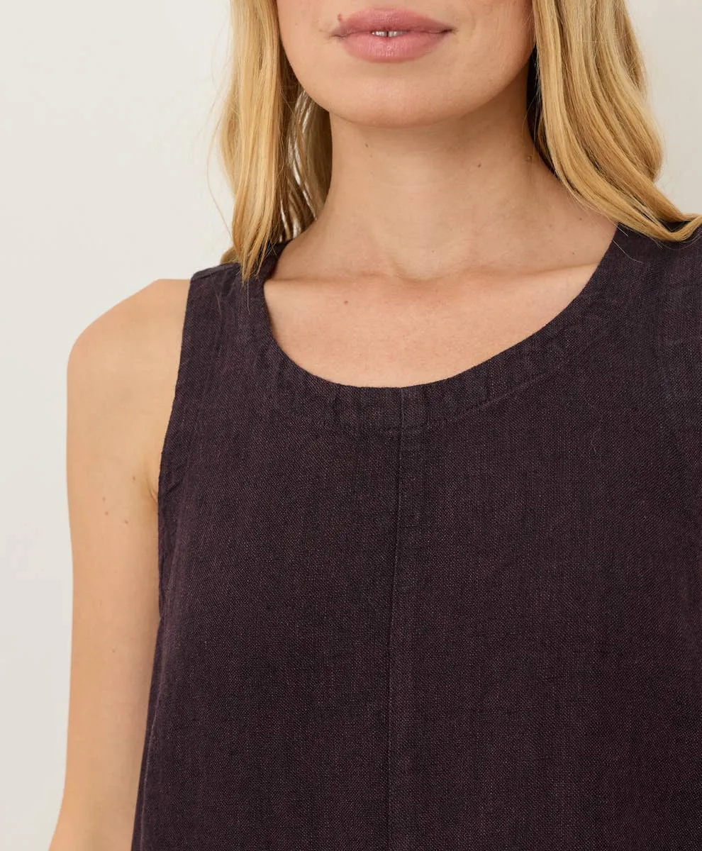 Women's Linen Easy Tank Dress sold by Maelu product image thumbnail 4