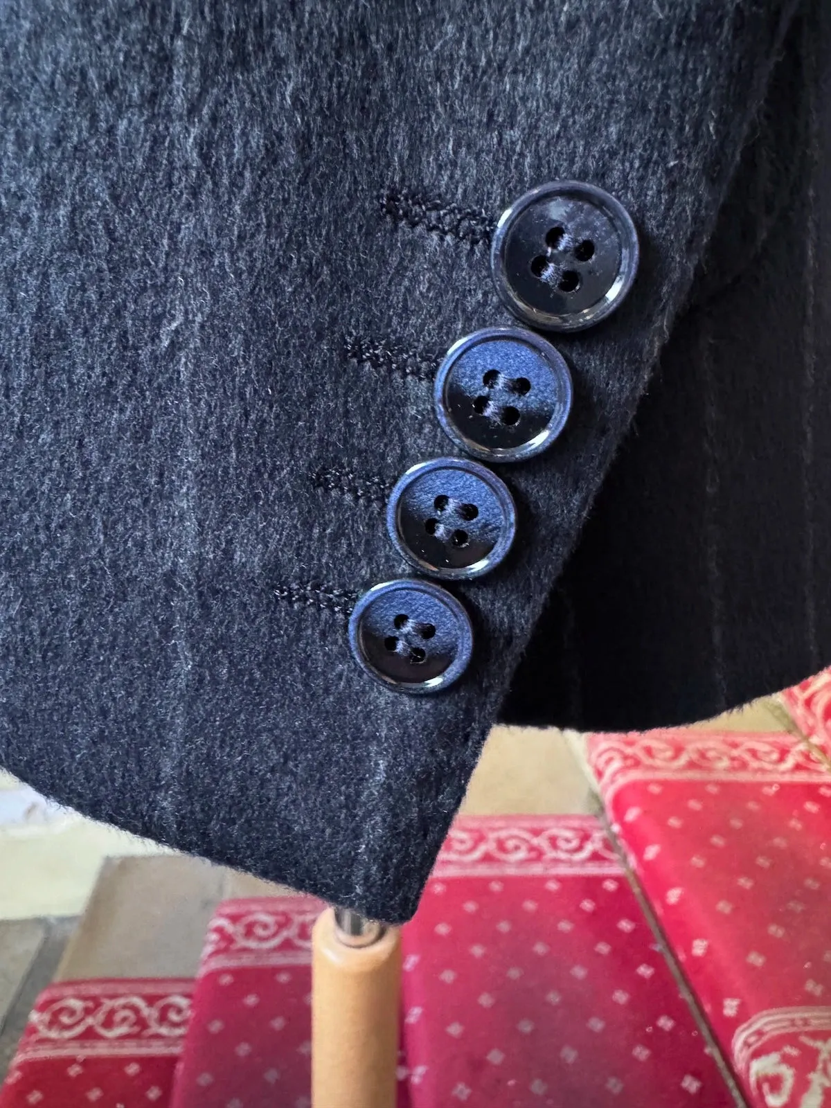 Costume Croisé Flanelle Rayures Marine sold by Zedby product image thumbnail 3