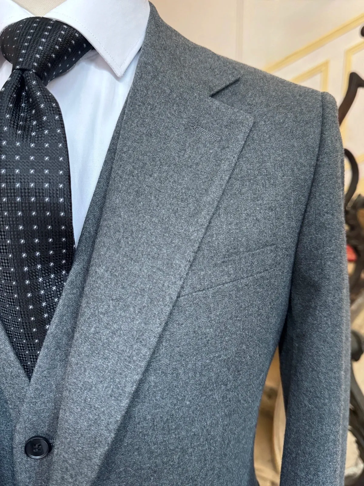 Costume Trois Pièces Flanelle Gris sold by Zedby product image thumbnail 2
