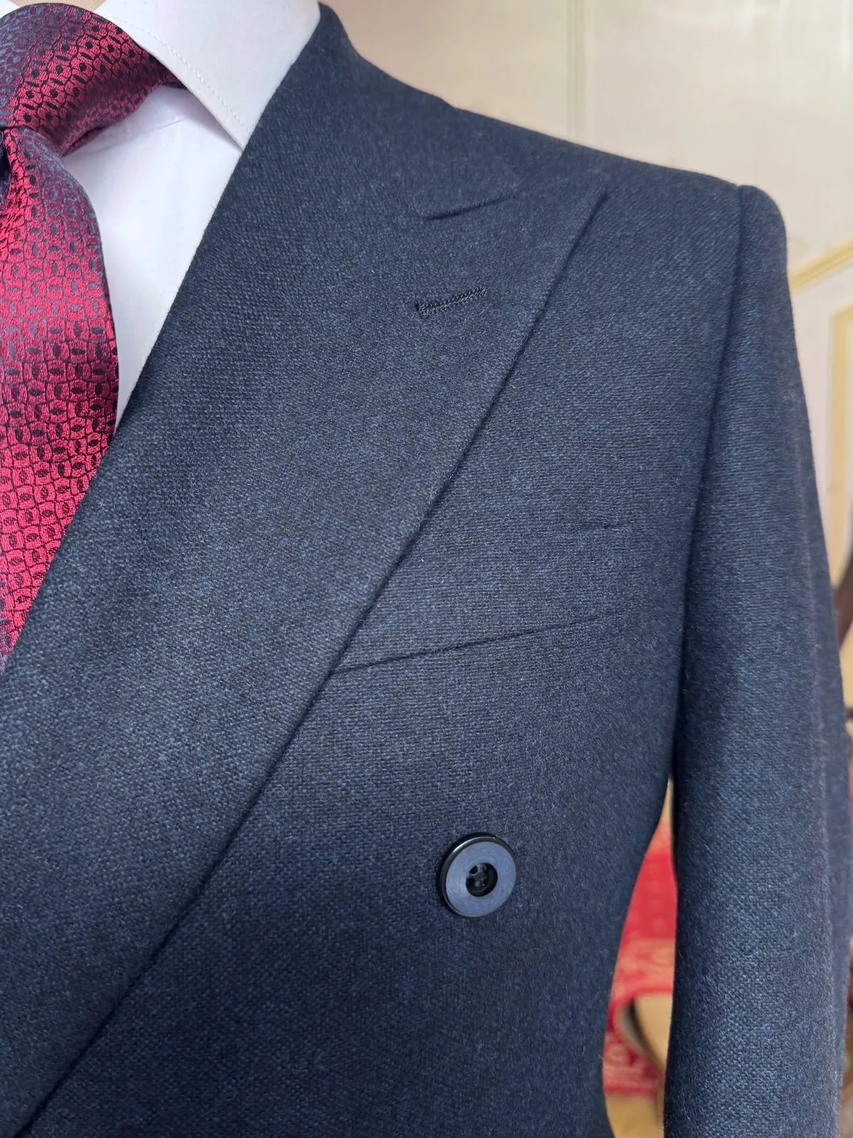 Costume Croisé Tweed Marine sold by Zedby product image thumbnail 2