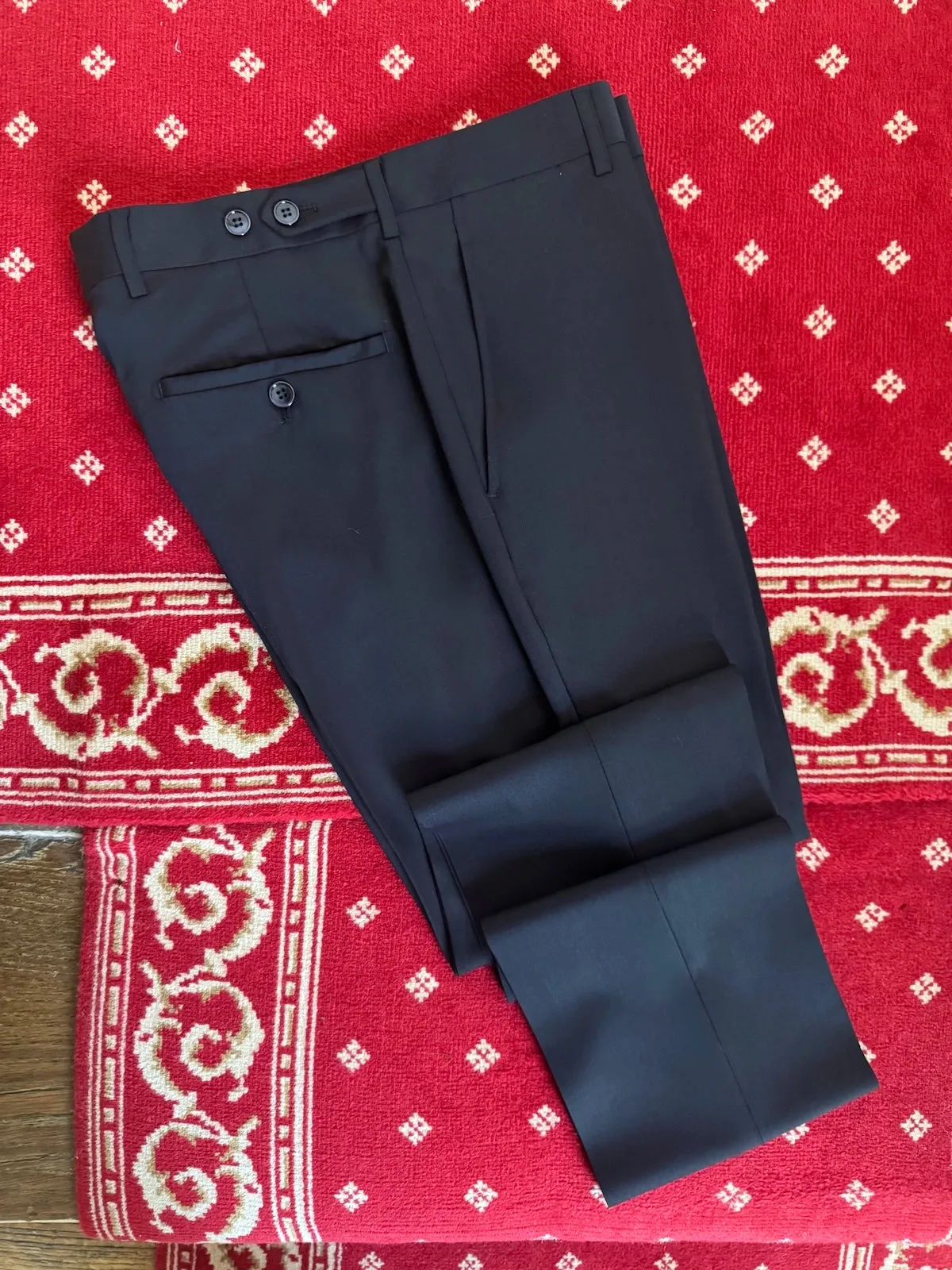 Costume Trois Pièces Bleu Nuit En Laine Froide sold by Zedby product image thumbnail 4
