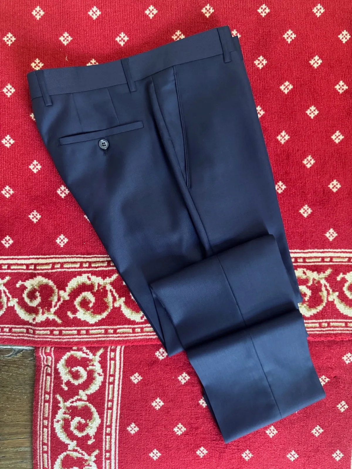 Costume Trois Pièces Bleu En Laine Froide sold by Zedby product image thumbnail 4