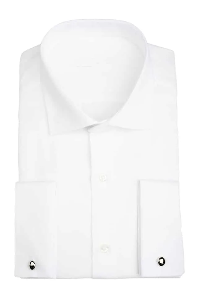 Chemise blanche col italien Oxford sold by Zedby