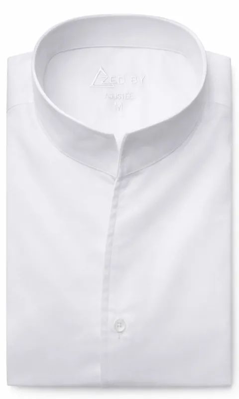 Chemise Blanche Col Indien made by Zedby