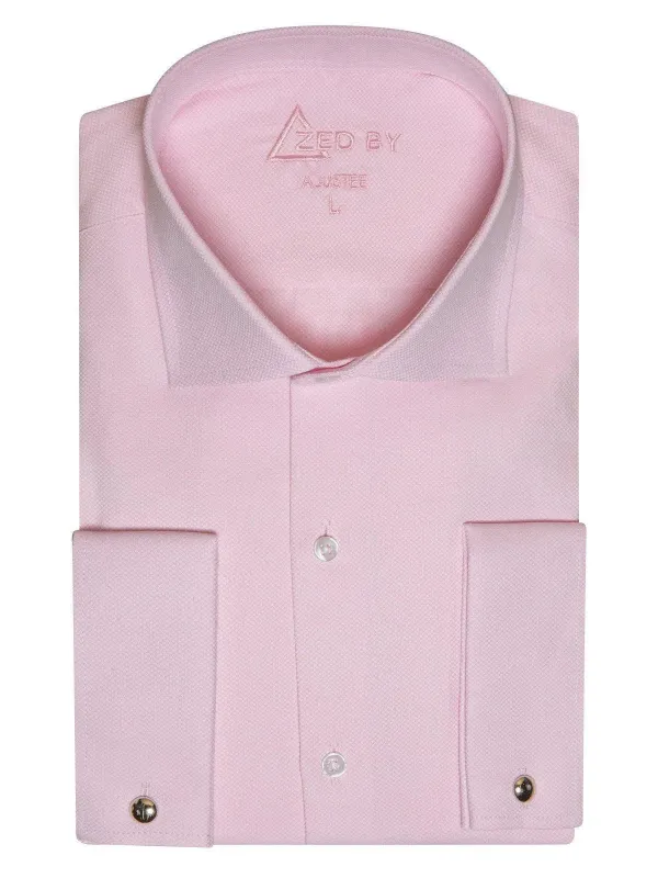 Chemise Col Italien Rose made by Zedby
