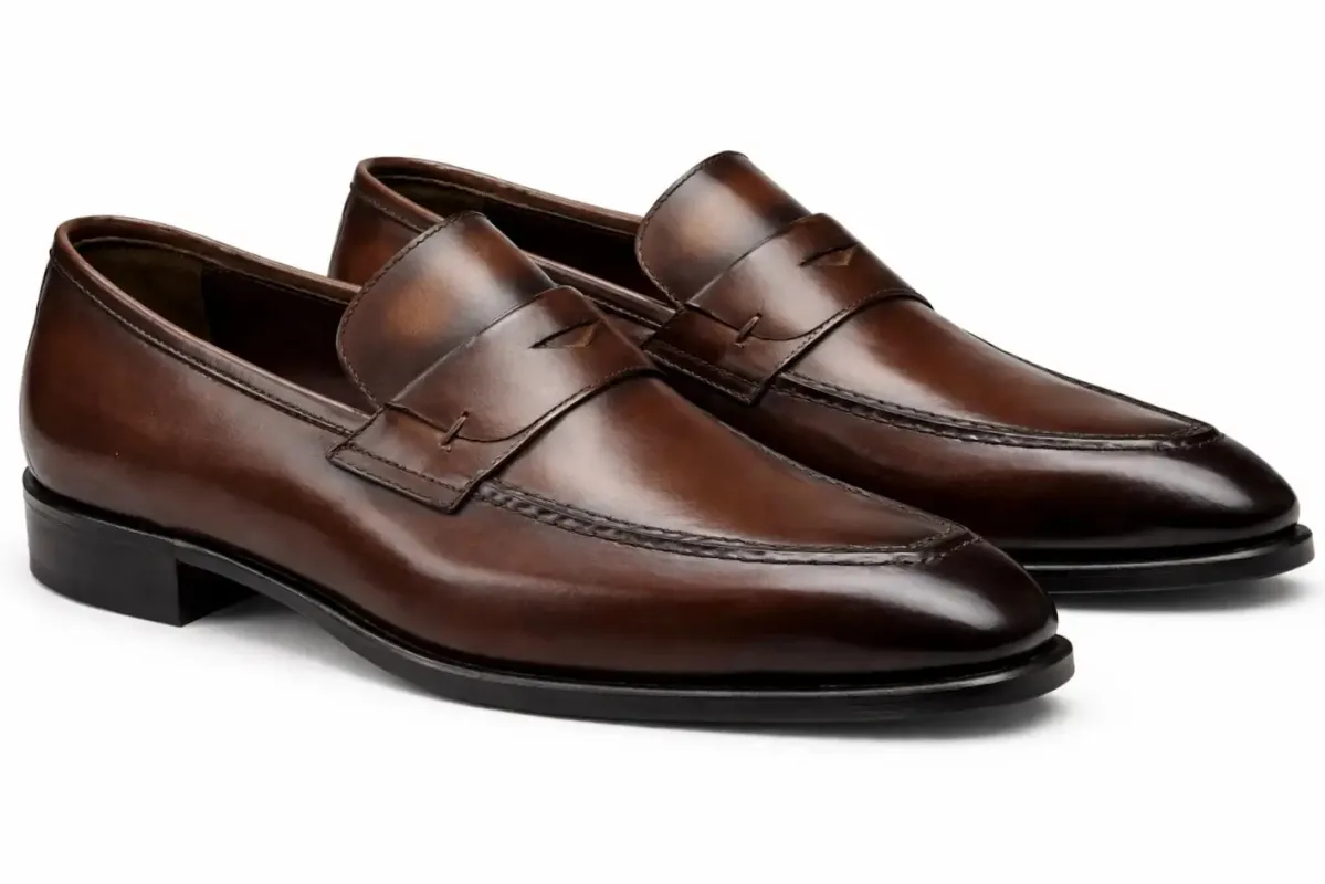 Chaussure Mocassin Cuir Marron LUPIN made by Zedby