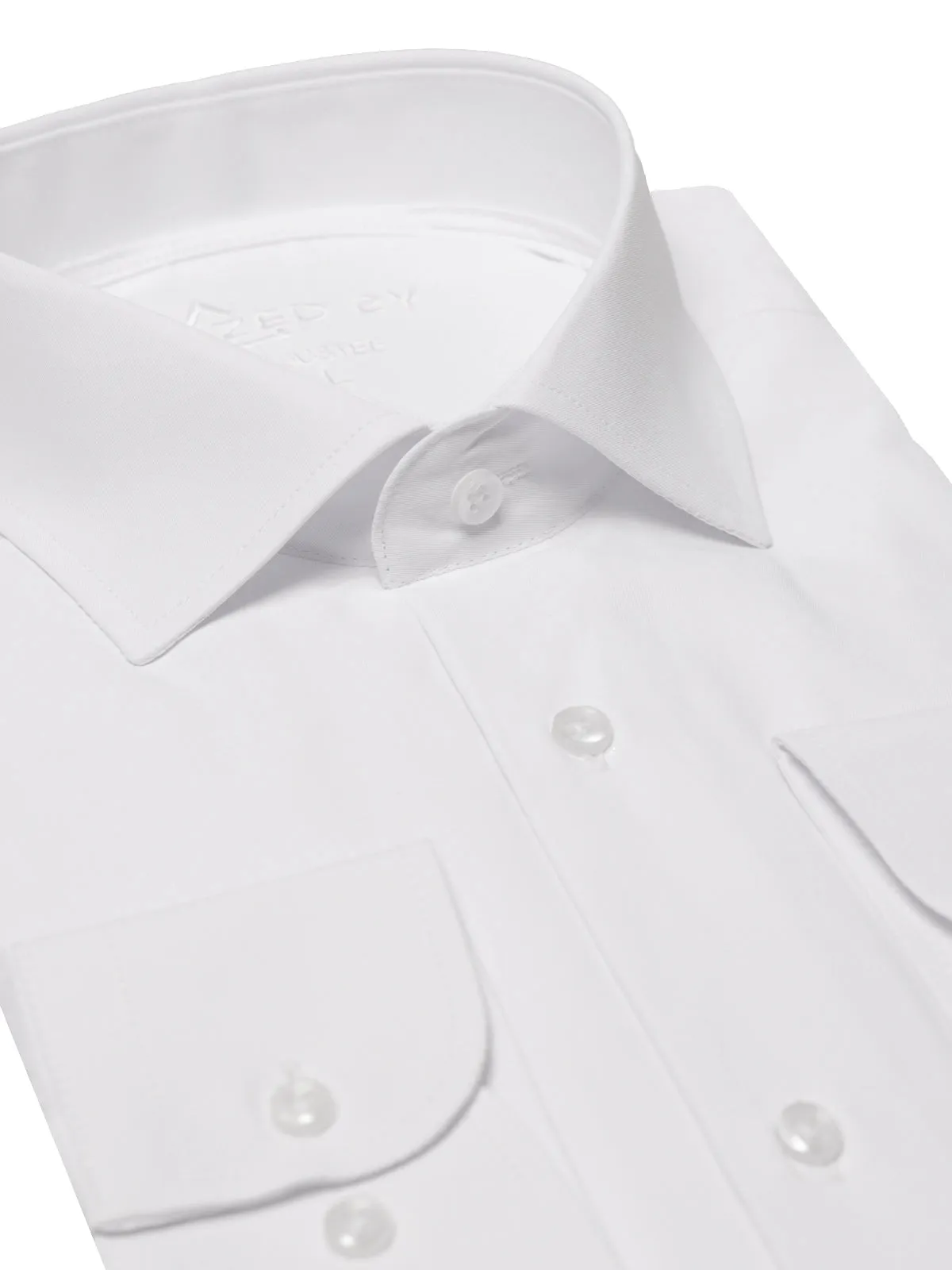 Chemise blanc Col Italien Poignet Simple sold by Zedby product image thumbnail 2