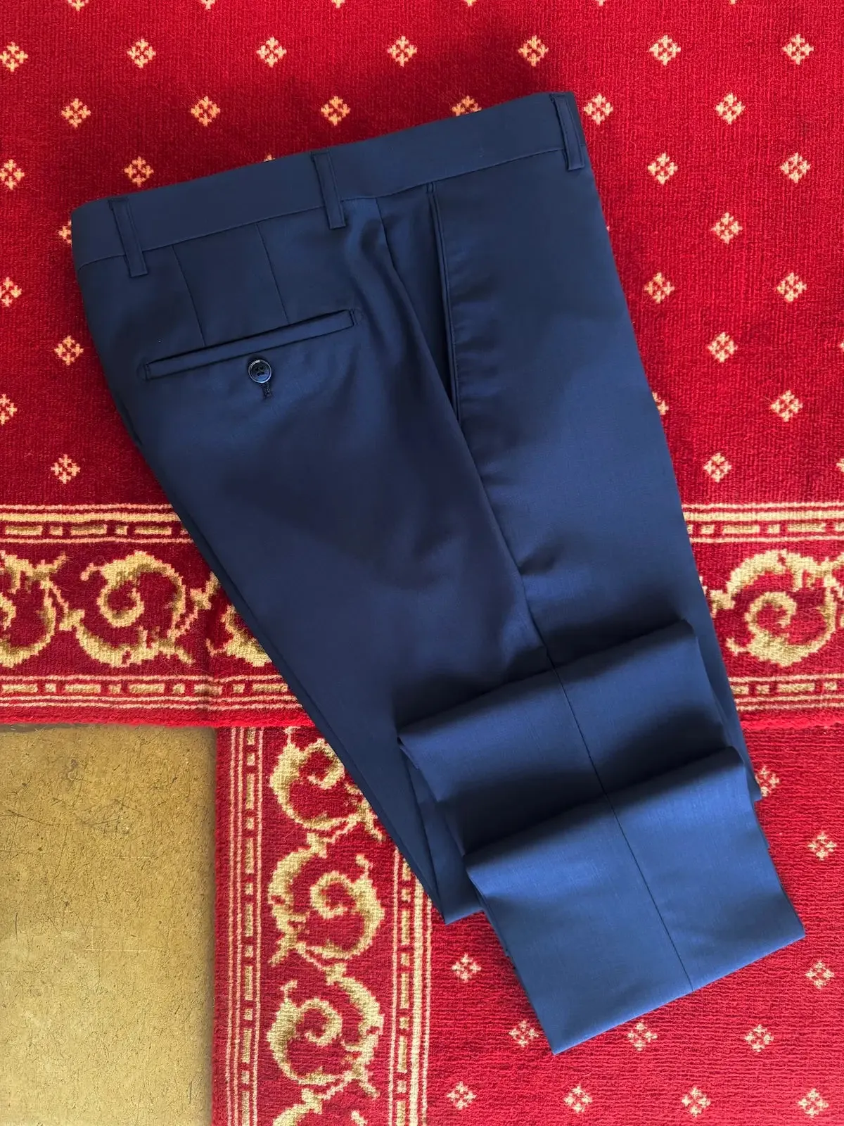 Costume Trois Pièces Bleu Roi En Laine Froide sold by Zedby product image thumbnail 4