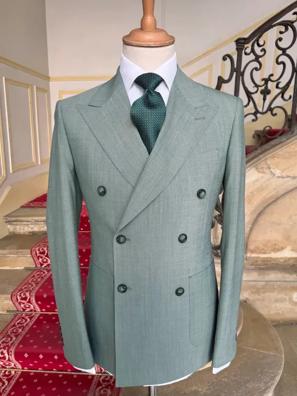 Costume Croisé Vert D'eau MIAMI made by Zedby
