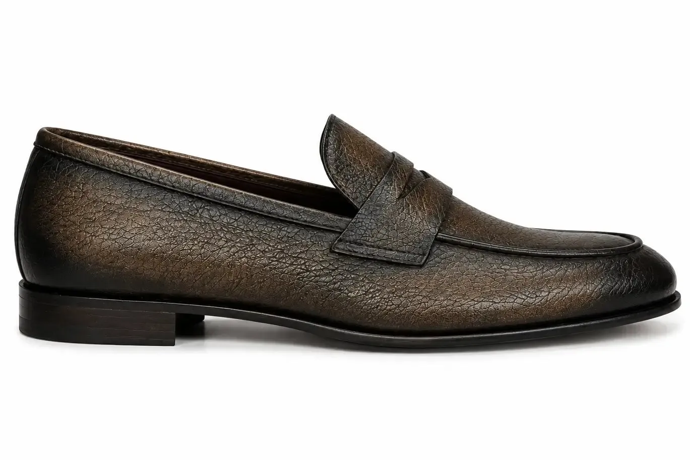 Chaussure Mocassin Cuir Bronze Granule MILAN sold by Zedby product image thumbnail 2