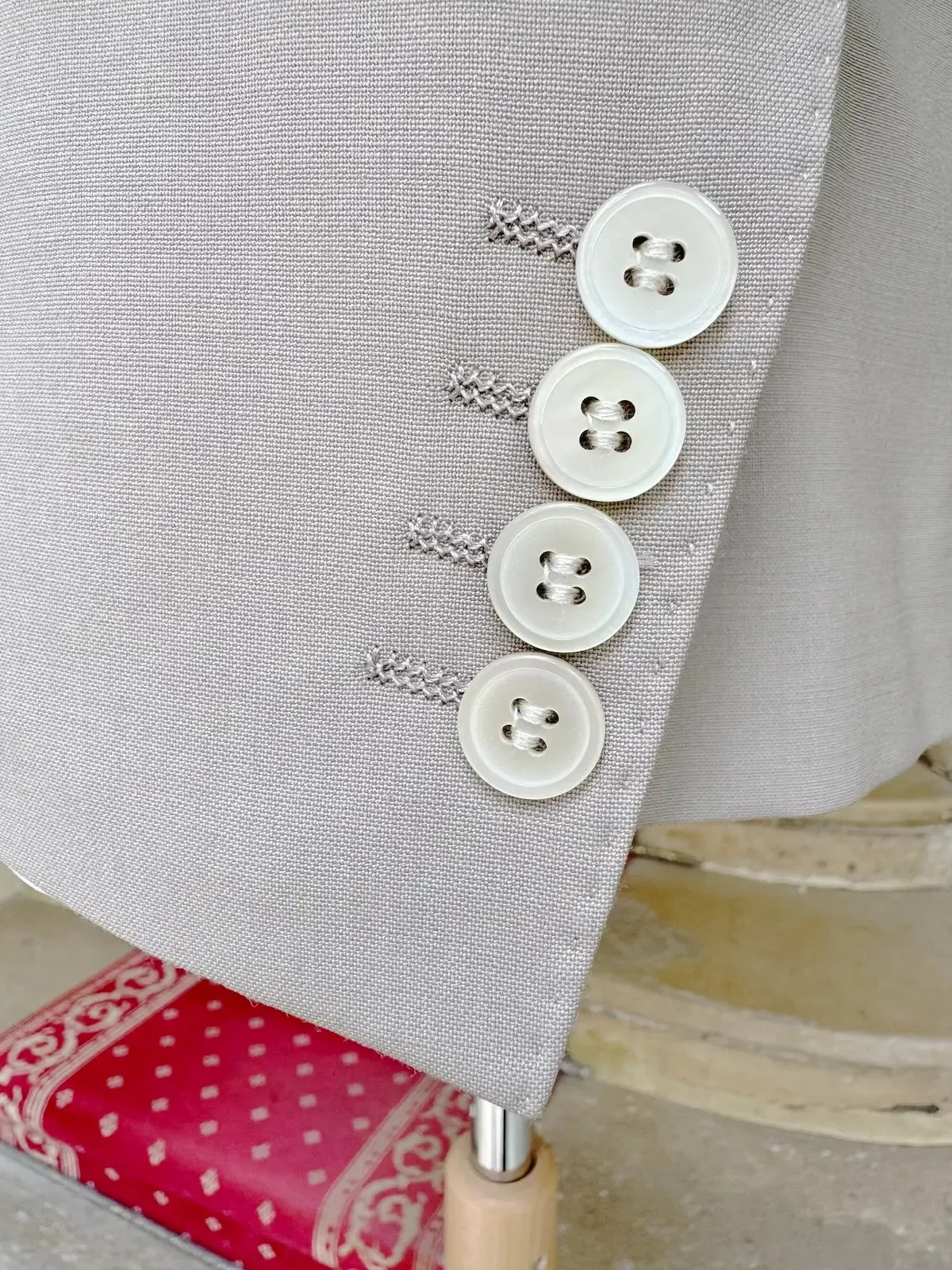 Costume Croisé Beige En Laine Froide MIAMI sold by Zedby product image thumbnail 3