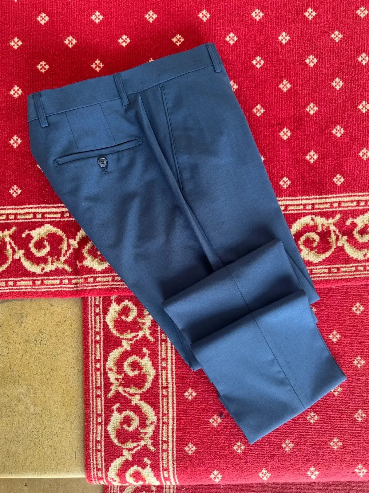 Costume Trois Pièces Bleu En Laine Froide sold by Zedby product image thumbnail 4