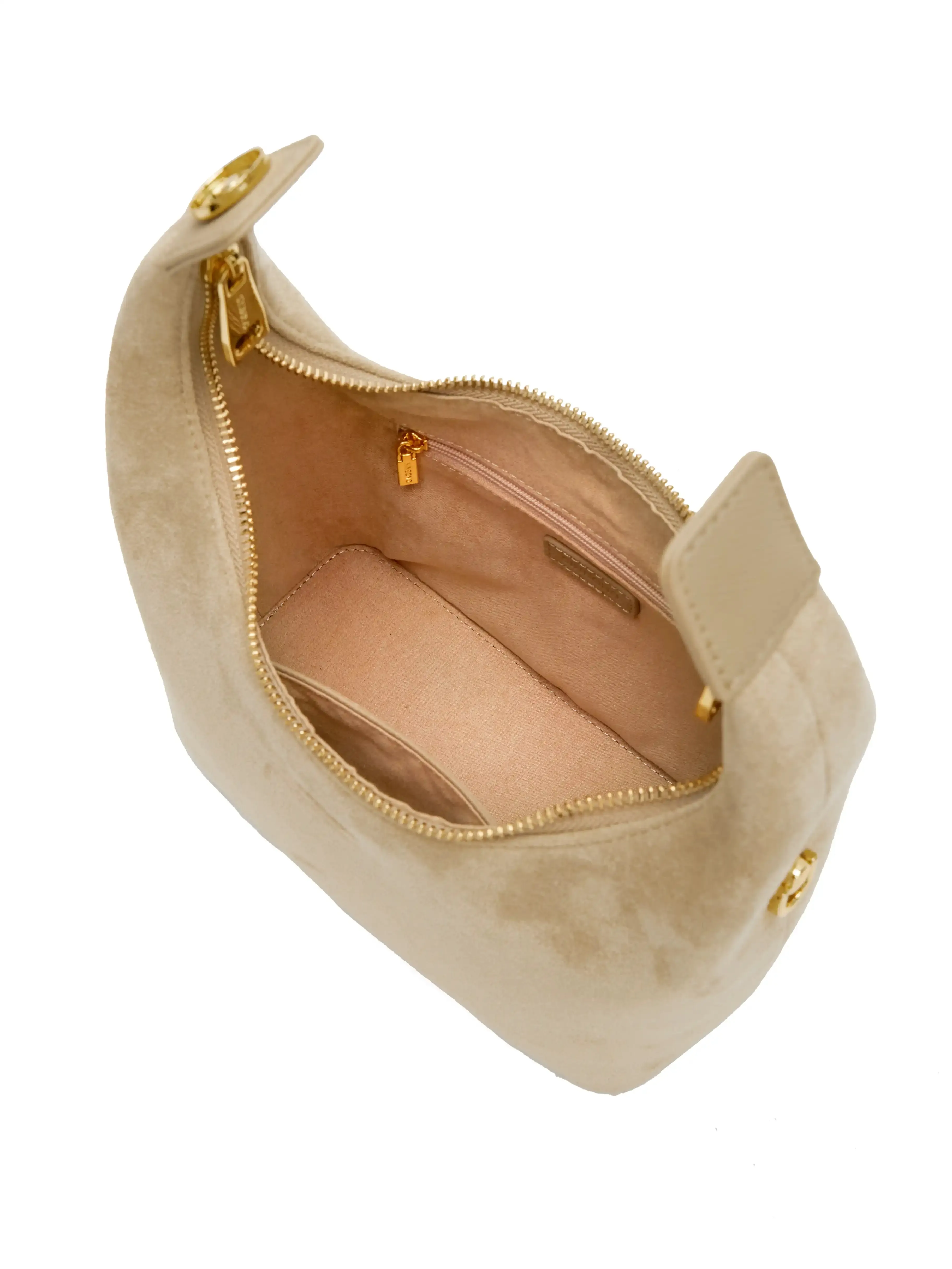 Vienna Top Handle Crossbody Bag(2.0)- Ivory Fake Suede sold by Sinbono product image thumbnail 4