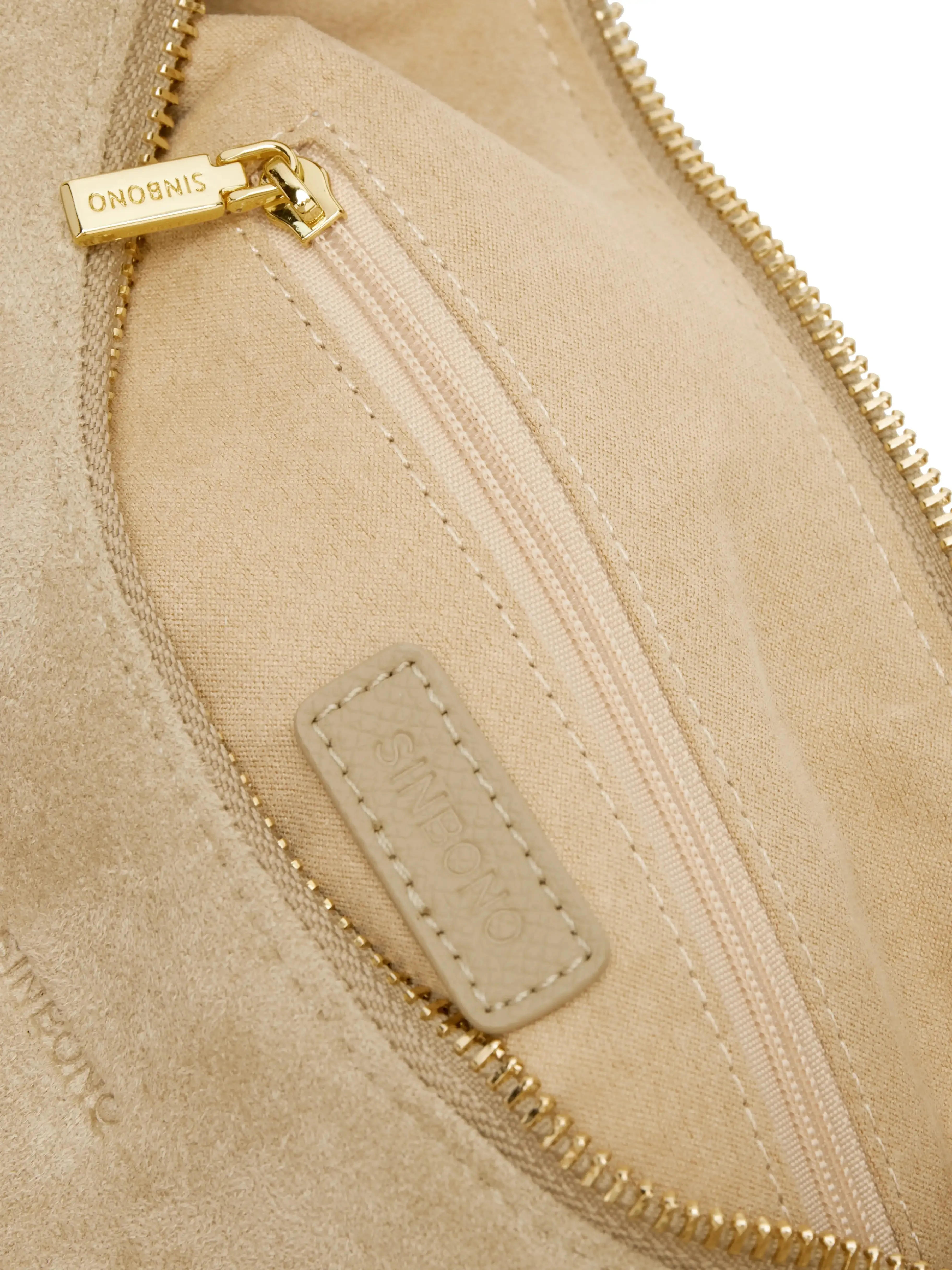 Vienna Top Handle Crossbody Bag(2.0)- Ivory Fake Suede sold by Sinbono product image thumbnail 5