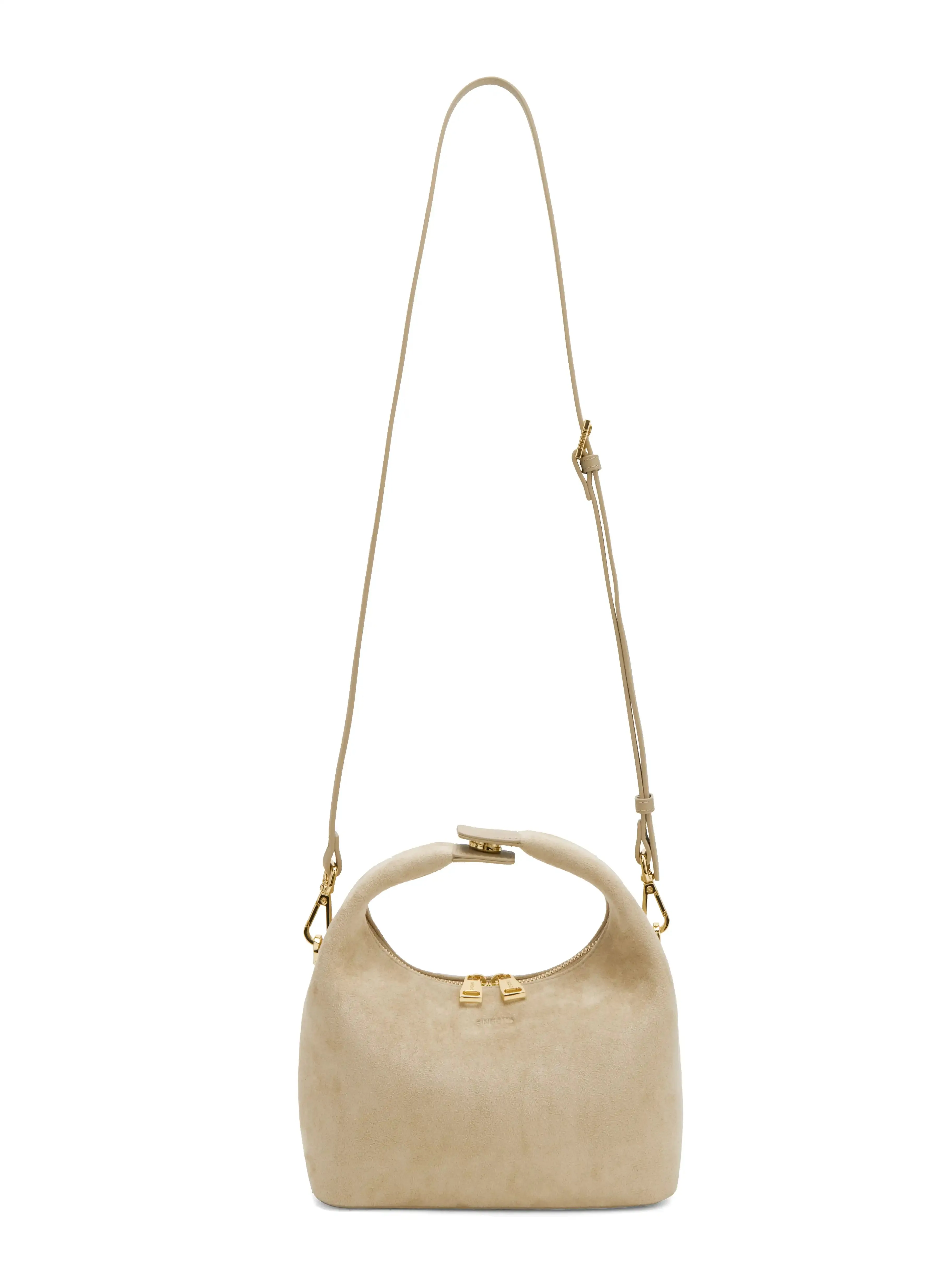 Vienna Top Handle Crossbody Bag(2.0)- Ivory Fake Suede sold by Sinbono product image thumbnail 3