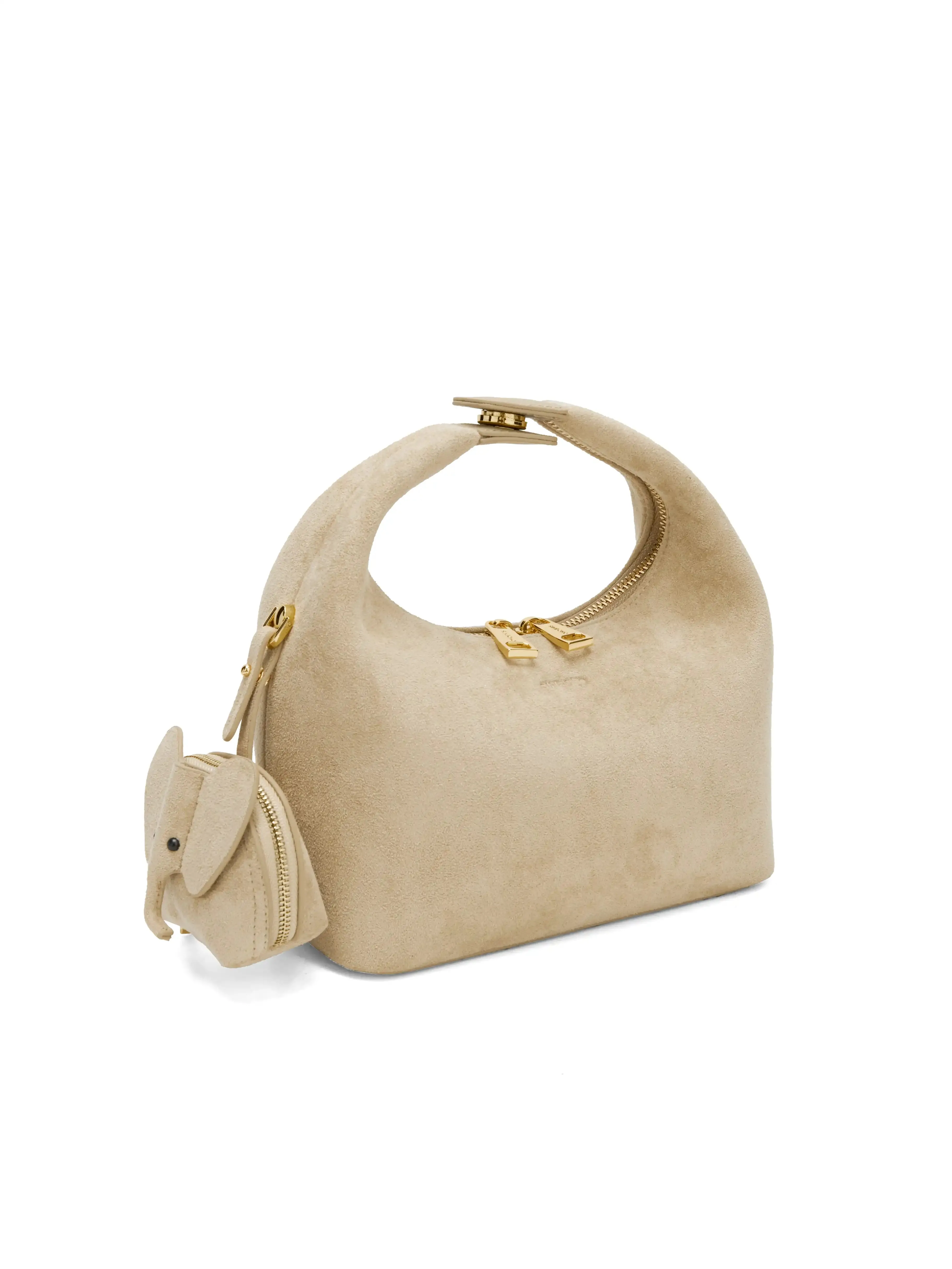 Vienna Top Handle Crossbody Bag(2.0)- Ivory Fake Suede sold by Sinbono product image thumbnail 2